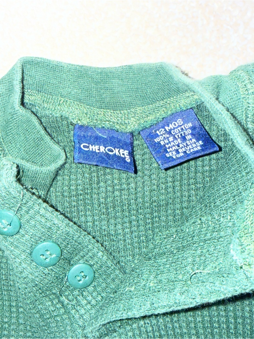 Cherokee emerald Green onesie